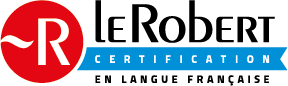 logo certification en langue française Le Robert