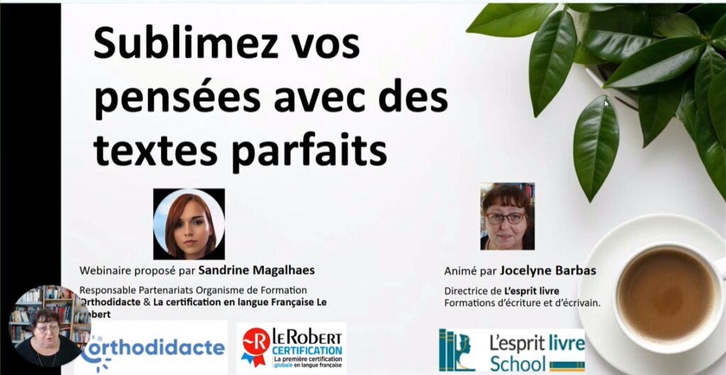 webinaire sublimez vos pensées avec des textes parfaits