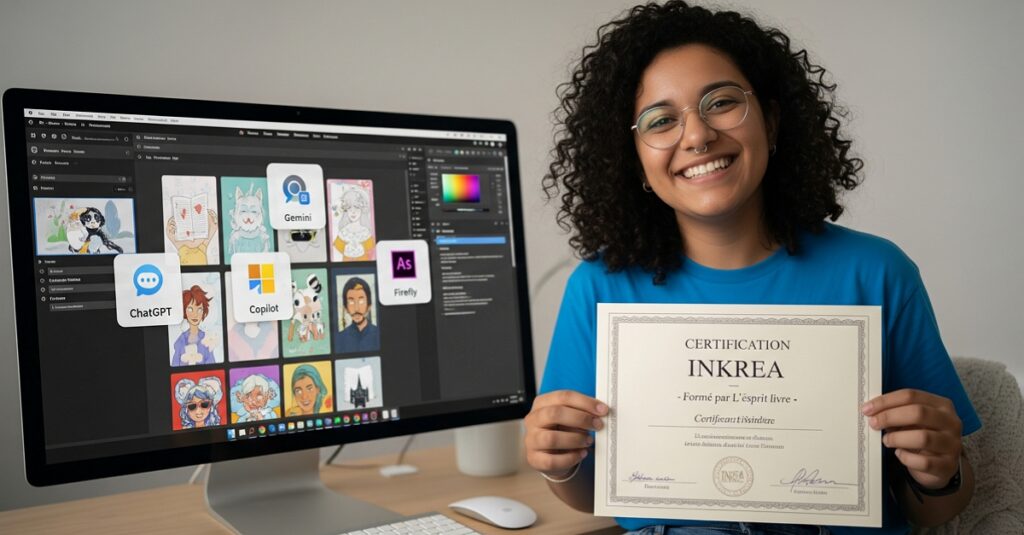 Obtenez votre certification INKREA avec L'esprit livre