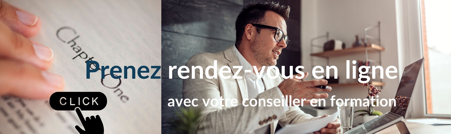 Prenez rendez-vous avec votre conseiller en formation.