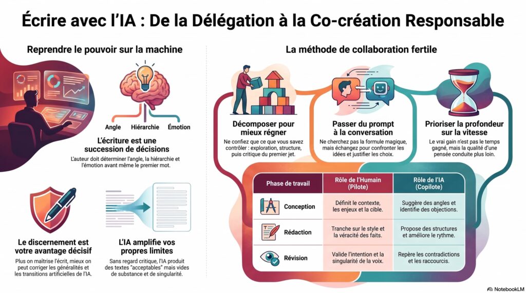 Rester auteur, c’est demeurer responsable de ses textes IA